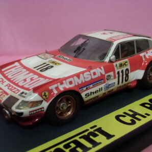 BBR・完成品★フェラーリ DAYTRONA GR 4 #118 THOMSON 1972★1/43の画像2