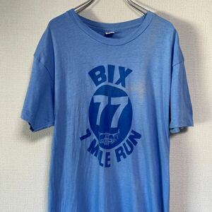 70s 80s ヘインズ hanes USA ビンテージ ヴィンテージ Tシャツ tee アメリカ 古着 オールド アメカジ 染み込み ストリート バンド ロック 