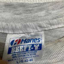 90s USA製 ビンテージ ヴィンテージ Tシャツ tee アメリカ製 古着 ヘインズ hanes UK ストリート ロゴ アメカジ メッセージ バンド 音楽_画像2