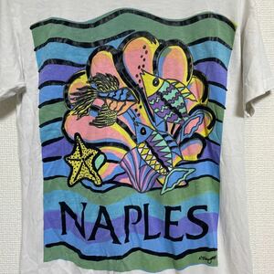 80s 90s USA製 ビンテージ ヴィンテージ Tシャツ tee アメリカ製 古着 オールド 魚 フィッシュ アニマル アート art アメカジ バンド 音楽