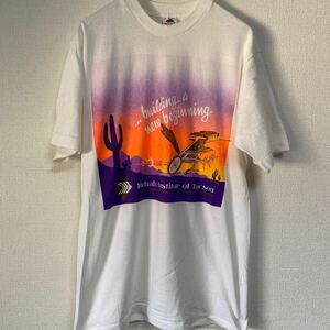 90s USA製 フルーツオブザルーム Tシャツ tee アメリカ製 古着 オールド art アート アニマル アニメ バンド 音楽 映画 メッセージ レア