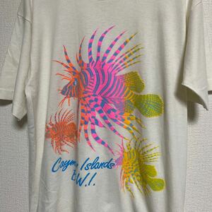 90s USA製 ビンテージ ヴィンテージ Tシャツ tee アメリカ製 古着 カサゴ 魚 フィッシュ アート art アメカジ ストリート バンド 映画