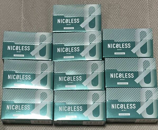 新品　10箱　NICOLESS ニコレス　ミント　フレーバー　コバト　エヌフリー　ニコノン　タバコグッズ　ニコチンレス　エコゼロ