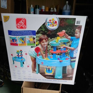 STEP2 ( step two ) double spin shower water table QQ cost ko1739996- blue (24y3m)