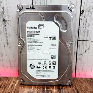 【正常判定】Seagate HDD 3.5インチ 3TB 使用時間 74 時間 ハードディスク パソコン
