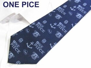【ワンピース】C 653 ワンピース ネクタイ ONE PICE BANDAI 紺系 タヌキさん絵柄 刺繍柄ジャガード