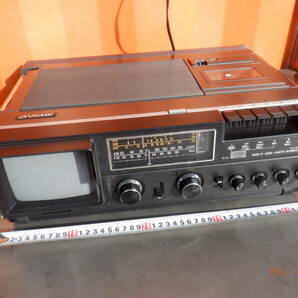 Victor ビクター カラーテレビ 送料1600円 ラジカセ CX-50 カラーテレビ付ラジカセ 70年代 昭和レトロ ラジオカセット の画像1