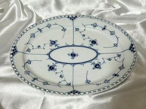 Royal Copenhagen★ロイヤルコペンハーゲン　フルレース　大皿　ブルーフルーテッド　皿　美品