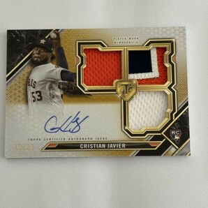 TOPPS TRIPLE THREADS BASEBALL Cristian Javier Patch Relic Auto /35の画像1