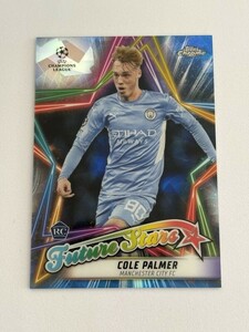 2021-22 TOPPS CHROME SOCCER Cole Palmer FUTURE STARS Blue Ice Crack RC