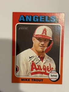 2024 TOPPS HERITAGE BASEBALL Mike Trout Variation