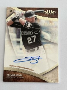 2017 TOPPS TIER ONE BASEBALL Trevor Story Auto /140