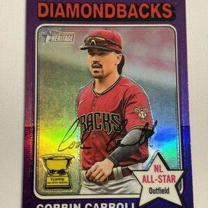 2024 TOPPS HERITAGE BASEBALL Corbin Carroll Purpleの画像1
