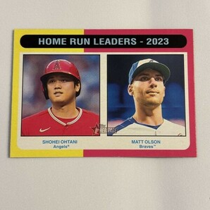 2024 TOPPS HERITAGE BASEBALL 大谷翔平/Matt Olson HOME RUN LEADERS-2023の画像1