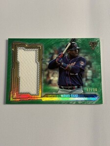 2020 TOPPS TRIPLE THREADS BASEBALL Miguel Sano Jumbo Relic /18