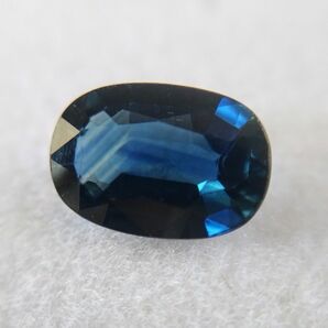 【S61】天然 ブルー サファイア 1.006ct 約7.8×5.3×2.6mm ソーティング付 ルース