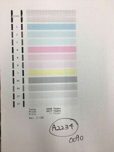 [A2234] printer head Junk seal character has confirmed QY6-0090 CANON Canon TS8030/TS9030/TS8130/TS8230/TS8330/TS8430