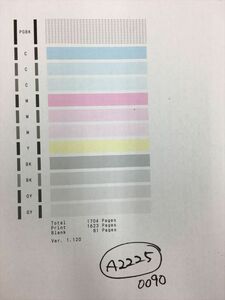 [A2225] printer head Junk seal character has confirmed QY6-0090 CANON Canon TS8030/TS9030/TS8130/TS8230/TS8330/TS8430