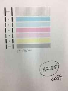 【A2185】プリンターヘッド ジャンク 印字確認済み QY6-0089 CANON キャノン TS5030 /TS5030S/TS6030/TS6130/TS6230/TS6330用