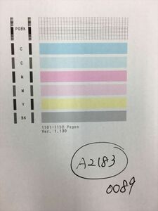 【A2183】プリンターヘッド ジャンク 印字確認済み QY6-0089 CANON キャノン TS5030 /TS5030S/TS6030/TS6130/TS6230/TS6330用