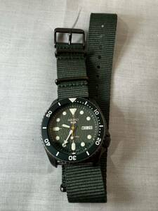 SEIKO ファイブ スポーツ 腕時計 4R36-070G 緑色 グリーン 自動巻き SS 稼動品 美品