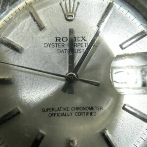 ジャンク ROLEX DATEJUST Ref:1601 Cal:1570 ロレックス デイトジャスト 1960年代製 シルバー文字盤 自動巻き メンズの画像2