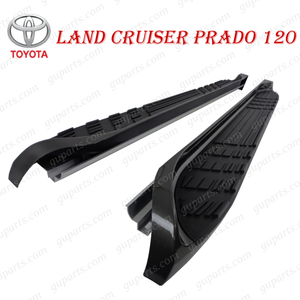  Land Cruiser Prado 120 GRJ120W GRJ121W KDJ120W KDJ121W KDJ125W RZJ120W RZJ125W left right side step spoiler black 