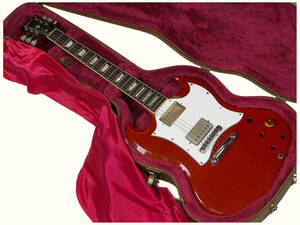 Gibson SG Standard Heritage Cherry Duncan перевела Gibson SG Standard Duncan подлинный жесткий случай