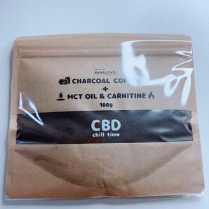 新品　チャコールコーヒー+ MCTオイル＆カルニチン　100g CBD