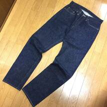 美品 LEVI'S リーバイス LVC アメリカ 米国製 1954年モデル 501ZXX 50154-0068 ホワイトオーク 赤耳 BIG E デニムパンツ W32 L34 毛羽 濃紺_画像2