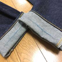 美品 LEVI'S リーバイス LVC アメリカ 米国製 1954年モデル 501ZXX 50154-0068 ホワイトオーク 赤耳 BIG E デニムパンツ W32 L34 毛羽 濃紺_画像10