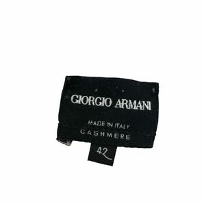 S178 イタリア製 GIORGIO ARMANI ジョルジオ アルマーニ カシミヤ100% ニットセーター ニットソー トップス セーター 長袖 42 ライトグレーの画像4