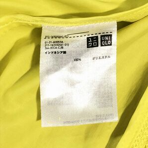 ユニクロUNIQLO ポケッタブルUVカットパーカ パーカー レディース M 美品 中古 黄色 送料185円の画像6