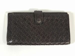 Bottega Veneta ボッテガ ヴェネタ 長財布 レディース ブラウン 茶 正規品 本物 中古 t1