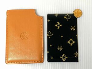 TORY BURCH トリーバーチ 正規品 手鏡 ハンドミラー ケース付き ほぼ未使用 送料185円