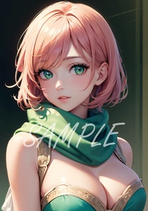 a1167『全て1点モノ』A4 美女 ポスター 高品質 アート イラスト コスプレ モデル グラビア セクシー かわいい コスプレ 美少女 アニメ ACG