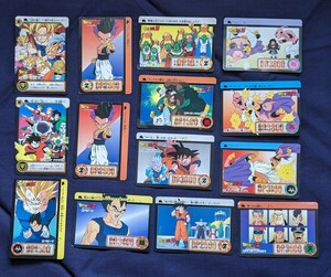 ドラゴンボールZ　カードダス　14枚セット　ベジータ　魔人ブウ　悟空　他　バンダイ　1995