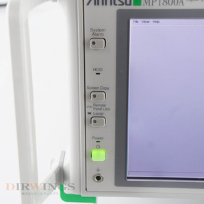 [JB] 保証なし MP1800A Anritsu Signal Quality Analyzer OPT 001 002 007 014 032 MU181000A MU183021A アンリツ シグナル...[05791-0587]の画像5