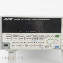 [DW] 8日保証 6240B ADCMT エーディーシー DC Voltage Current Source/Monitor 直流電圧 電流源/モニター 電源コード[05791-1291]_画像4