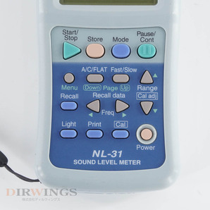 [DW]8日保証 2024年11月次期校正 NL-31 RION NH-21 MC-12CF1 リオン SOUND LEVEL METER 精密騒音計 サウンドレベルメーター..[05885-0021]の画像6