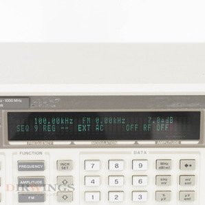 [DW] 8日保証 8648A ATO-16621 Agilent OPT 1E5 UK6 100kHz-1000MHz アジレント hp Keysight キーサイト SIGNAL GENERATOR...[05791-1419]の画像5