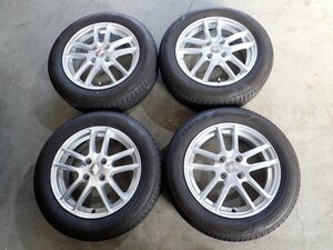 YS7779【送料無料175/65R15】フィット インサイトなどへ 2022年製 中古夏タイヤセット ▼15×5.5J 100/4H ET45▼