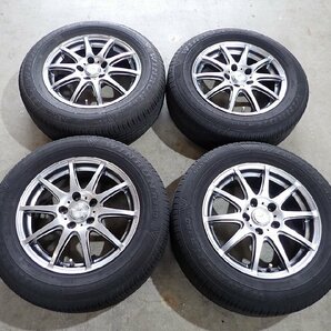 YS7914【送料無料215/65R16】アルファード ヴェルファイアなどへ 中古夏タイヤセット ■16×6.5J 114.3/5H ET38■の画像1