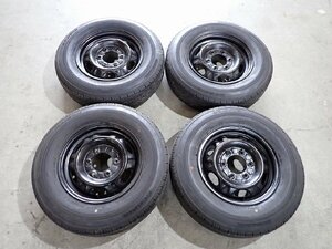 YS7913[ free shipping 195/80R15 107/105LT] Nissan pure steel Caravan 2021 year made BS used summer tire set #15×5.5J 139.7/6H ET approximately 45#