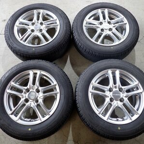 YS7935【送料無料175/65R14】フィット パッソ ヴィッツ キューブ ブリヂストン 中古夏タイヤセット■14×5.5J 100/4H ET40■の画像1