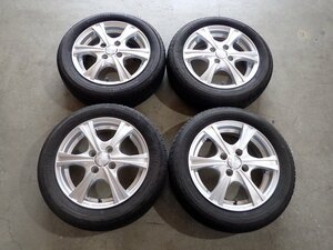 YS7992【送料無料155/65R14】N-BOX タント スペーシアなどへ トーヨータイヤ 中古夏タイヤセット ■14×4.5J 100/4H ET45■