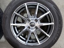 YS8187【送料無料175/65R15】アクア スペイド フィット スイフト キューブなどに 中古夏タイヤセット ▼15×5.5J 100/4H ET40▼_画像2