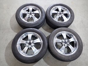 YS8192【送料無料225/55R17】WORK TERMIST ターミストアルファード フーガなどに 中古夏タイヤ ▼17×7J 114.3/5H ET47▼