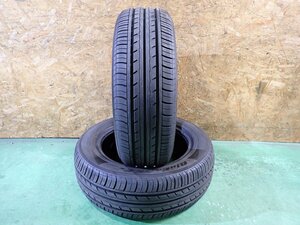 RK3553【送料無料185/60R15】2本 2022年製 ヨコハマ ブルーアースES ES32 中古夏タイヤ ヤリス ヴィッツ アクア等に ≪即決≫