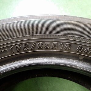 RK3541【送料無料175/65R15】2本 2021年製 ヨコハマ ECOS エコス ES31 中古夏タイヤ アクア スペイド フィット等に ≪即決≫の画像6